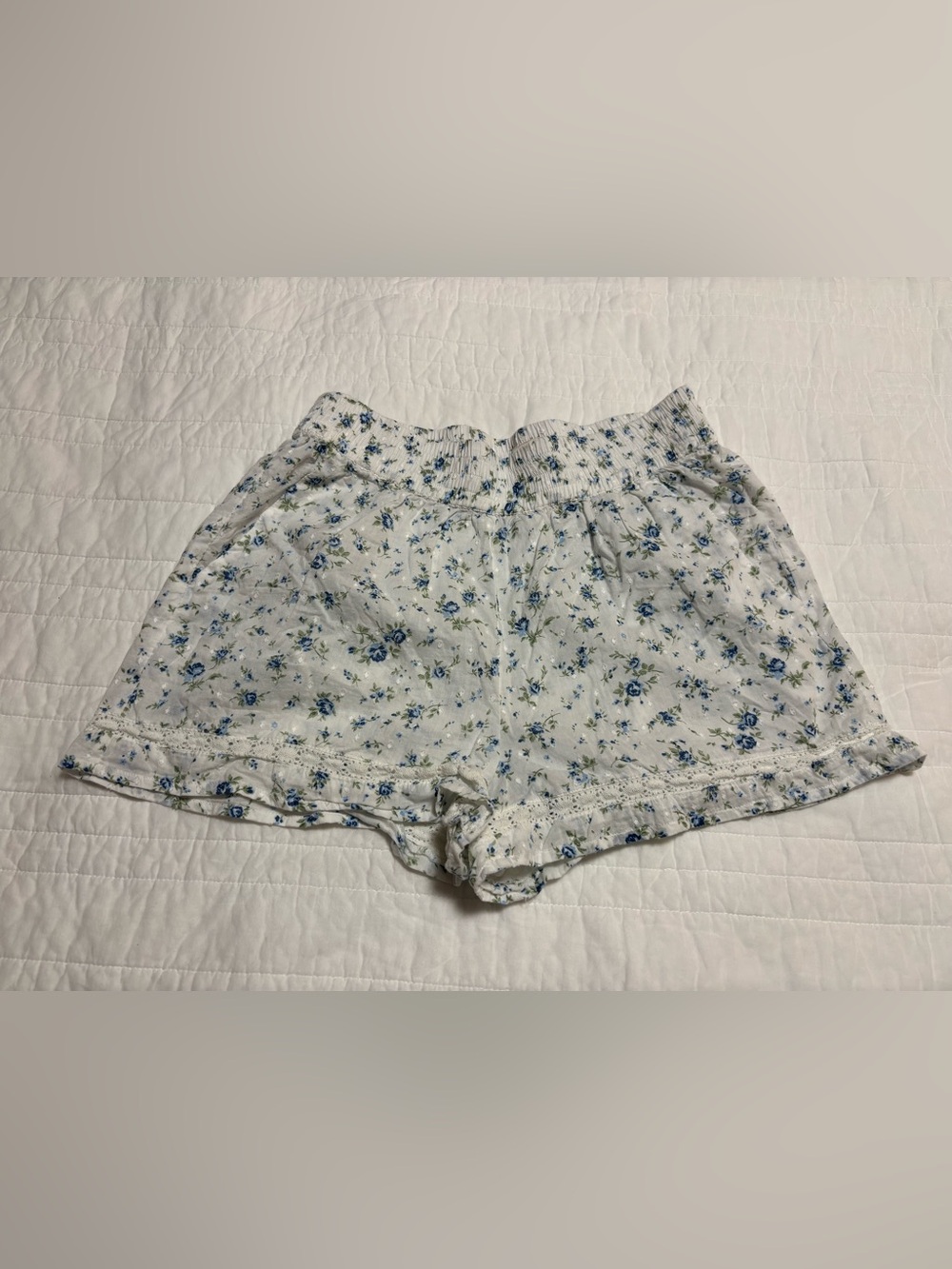Rachel Ashwell Shabby Chic 100% Cotton Lacy Lounge Shorts - Small